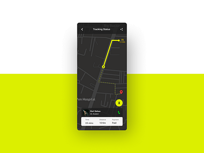 Daily UI 20 - Location Tracker app design ui
