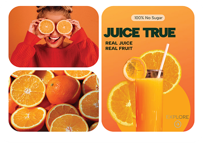 WEB Juice UI Concept fresh juice natural orange ui web web juice