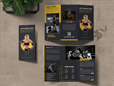 GYM Tri Fold Brochure Design