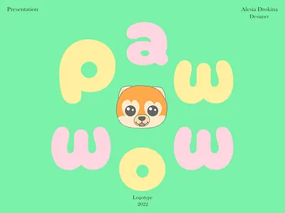Paw wow. Dog food. Branding. Logo. 3d branding design graphic design illustration logo typography ui ux vector