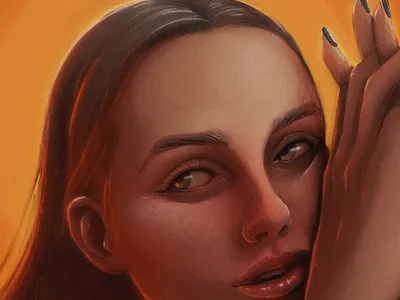 Red animation cartoon digital art guatemala illustration pollitq portrait procreate