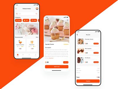 RE Design Shot - Cake app 2022 app cake app colors design e commerce illustration products re design ui ux