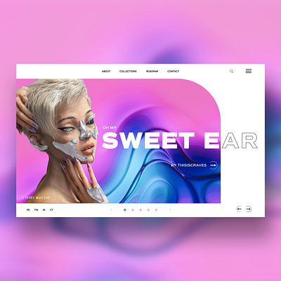 Oh My Sweet Ear Website Ui Design Concept design graphic design illustration nft nft art nft for sale photography ui ui design ux ux design web design