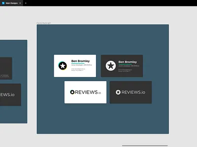 REVIEWS.io Business Cards Mockup branding business business cards dark darkmode design graphic design light logo marketing networkings