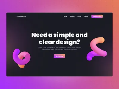 🍭 Website Design : landing page 3d branding color creative design graphic design illustration ui ux