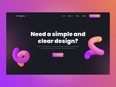 🍭 Website Design : landing page 3d branding color creative design graphic design illustration ui ux