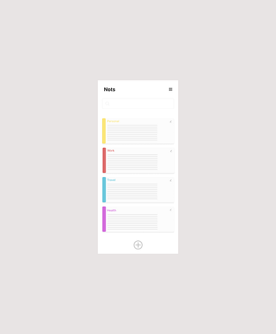 UI Daily 065 – Notes Widget dailyui001 graphic design ui