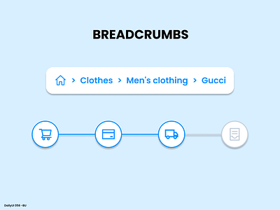 Daily UI #056 - Breadcrumbs 56 app app mobile breadcrumbs daily ui design ui