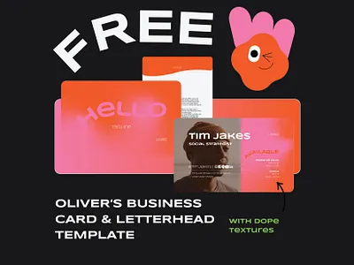 FUN & FREE Business Card and Letterhead TEMPLATE brand template branding business card template design template fresh template graphic design stationary