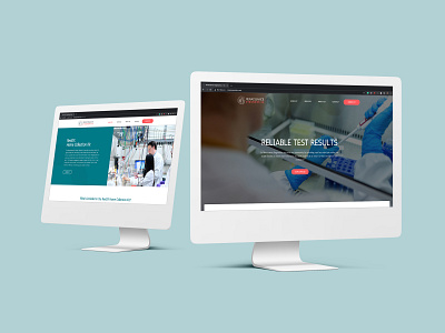 RenDX medical technology website branding covid 19 css design desktop development graphic design hero logo medical responsive scale template web design wordpress