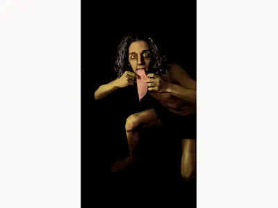 A recreation of "Saurn Devouring His Son" Francisco de Goya art graphic design illustration matte painting painting photography