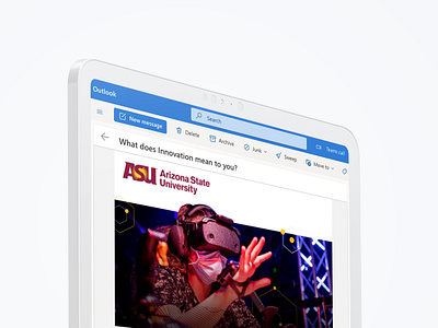 ASU Online email design branding content design digital learning email graphic design header hero html illustration marketing template ui vector