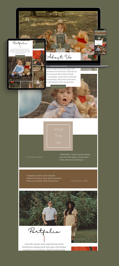 Canva Website Theme | The Photographer 1 branding canva graphic design web web design