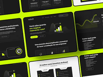 Valuh - UI Project black green neon ui