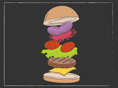 Hamburguesa illustration vector