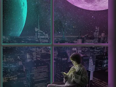 City Night Digital Imaging 3d digitalimagig graphic design