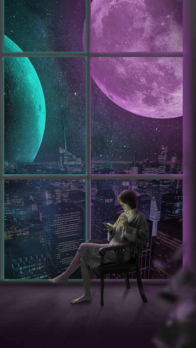 City Night Digital Imaging 3d digitalimagig graphic design