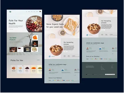 Website design branding design designer food fruits and nuts hogoco hogocostudio product design trends ux design webdesign website design