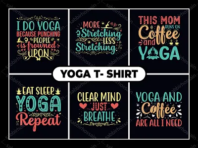 Yoga Colorful T-Shirt Design amazing t shirt design appearel custom t shirt design design illustration logo t shirt design portfolio typography t shirt design ui vector t shirt design yoga yoga t shirt