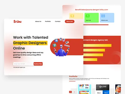 Creative Agency | Landing Page UI Design business design creative agency creative design landing page minimalis mobile design ui ui design uiux design user experience user interface ux web design
