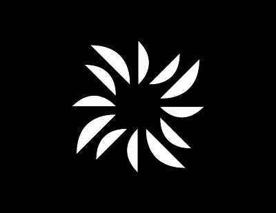 Geometric Leaf logo black brand branding creative design geometric leaf logo logo design logos minimalist modern negative palm leaf palm tree logo pattern symbol tree logo unique white