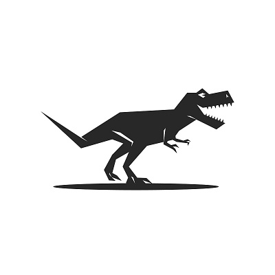 T-Rex animal illustration black and white cartoon illustration dinosaur dinosaur illustration graphic design illustration minimal style minimalism t rex t shirt print tyrannosaurus tyrannosaurus rex vector