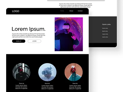 metaverse | web3 simple lp branding figma ui web design