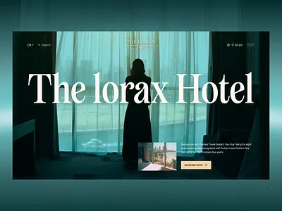 Luxury Hotel Website ui ux Design 3d animation booking branding design hotel landing page luxury travel ui ux website