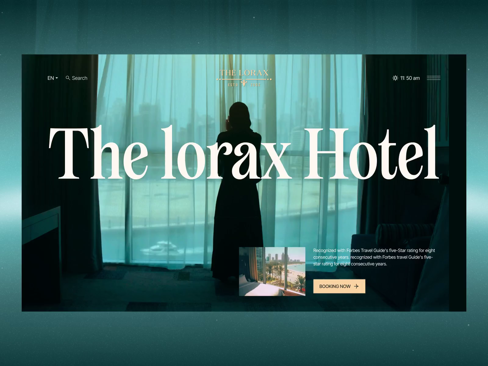 Example of Luxury Hotel Website ui ux Design