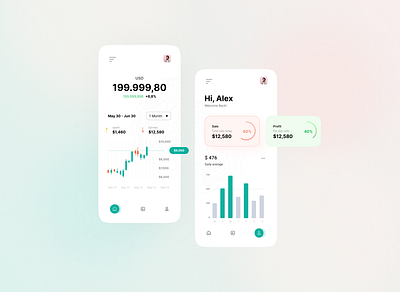 Crypto Mobile App Concept - app crypto finance mobile