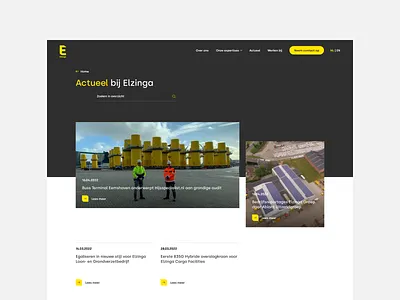 Overview redesign of a contracting company clean design digital design overview redesign spacious ui ux webdesign