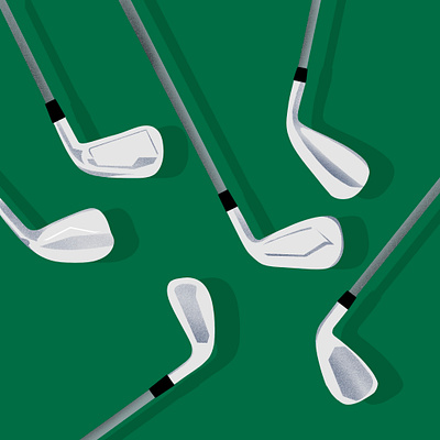 Golf illustration Golf field Golf club branding design golf golf background golf club illustration