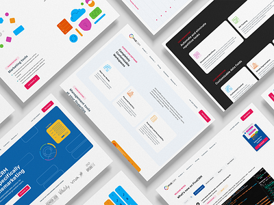 Five CRM redesign 🎉 branding colorful crm design flat graphic design illustration logo marketing rebranding responsive ui ux vector webdesign