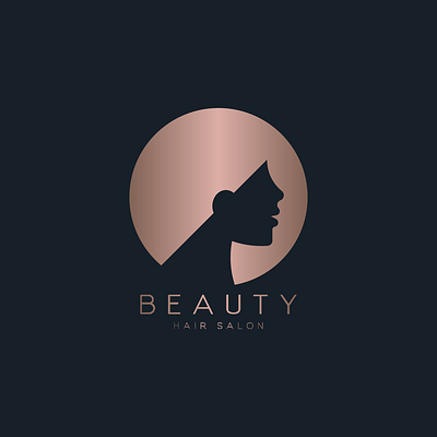 Beauty Hair Salon Logo 3d animation app behance branding design dribbble dubai graphic design icon illustration isntagram logo motion graphics typography uae ui usa ux vector