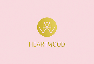 HeartWood brand identity branding design graphic design logo typography