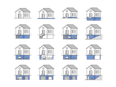 House, apartment, condo apartment branding condo design flood graphic design home icon icon set illustration isometric living property real estate smart home vector