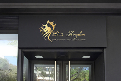 Logo-Design-Fashion-Care-Hair-Beautryful-Golden-Feminine-Style abstract beautryful branding business care design elegant female feminine golden graphic design hair illustration jewelry logo logo design queen style unique vector