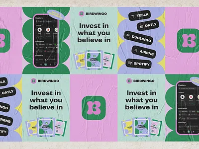 Birdwingo Visual Identity brand brand identity branding colors exploration fintech fintech design gen z gen z identity investing investment logo logodesign logos logotype mark pattern typography visual identity