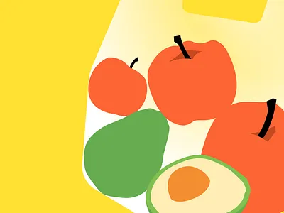 Yandex.Eda / Illustrations pack🍎 design illustration key visual vector web