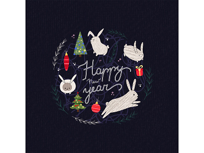 New Year Card 2023 2023 chinese design happy hare illustration merry christmas new year rabbit vector