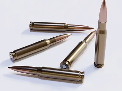 3D Rifle Bullet 3d blender bullet gun rifle