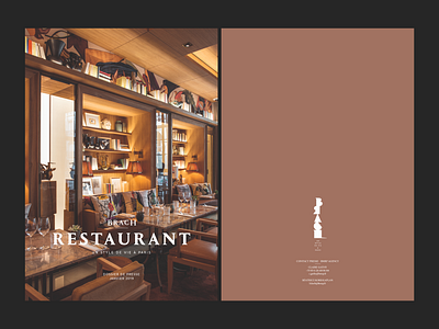 Brach Paris / Restaurant / Communiqué de presse brach paris brochure graphic design luxe press kit press release restaurant