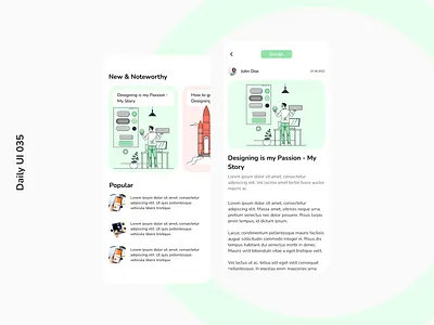 Daily UI 035 | Blog Post blog blog post daily ui 035 simple