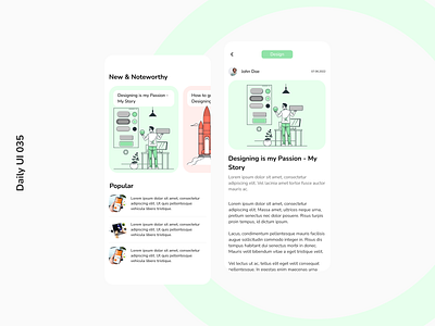 Daily UI 035 | Blog Post blog blog post daily ui 035 simple