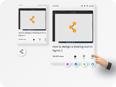 sharing icon #dailyui #010 adobe xd design figma graphic design illustration logo motion graphics portfolio sketch ui ui designer user experience user experience design user experience designer user interface user interface design user interface designer ux