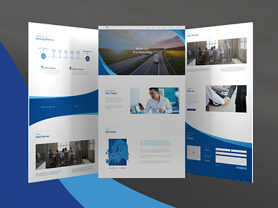 B-Automobile • Presentation Website blue branding design dynamic ui ux website