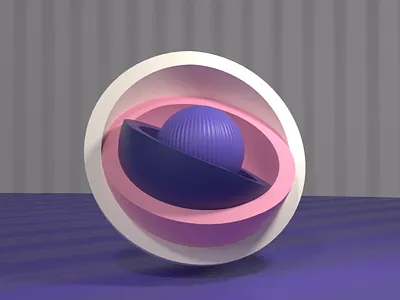 Abstract Ball in Hemisphere 3d 3dabstract 3danimation 3ddesign ae animation c4d case study cinema cinema 4d clen design minimal motion motion graphics redshift render