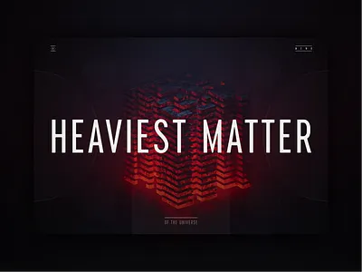 Landing page | UI | Abstract 3D design 3d abstract black blk dark design first screen grid illustration interface metal red ui