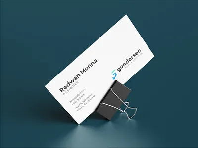 Gundersen Startup Business Card | redwanmunna brandidentity branding creativedesigns design designidea designideas ideas illustration logo logocreations logocreator logodesigner logoideas logomaker logotype modern modernlogo startuplogo vectorlogo websitelogo