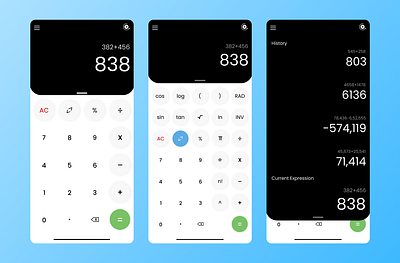 Daily UI 004 - Calculator App Design 100daysofui calculator calculator app calculator redesign creativity dailyui ui uichallenge userexperience userinterface